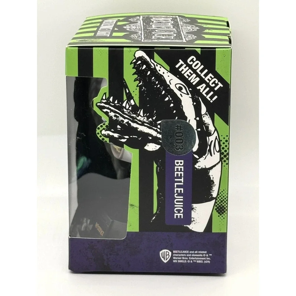 PALADONE BEETLEJUICE LED LAMP HORROR SERIES‎ 003 LIGHT GREEN WHITE NEW STRIPED